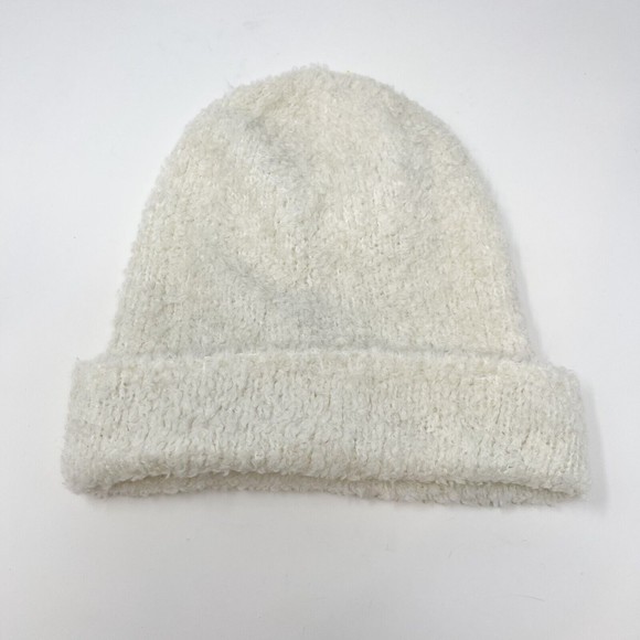 Madewell Accessories - Madewell Teddy Beanie Womens Wool Blend Shearling Fleece Cozy Hat White OS NWT